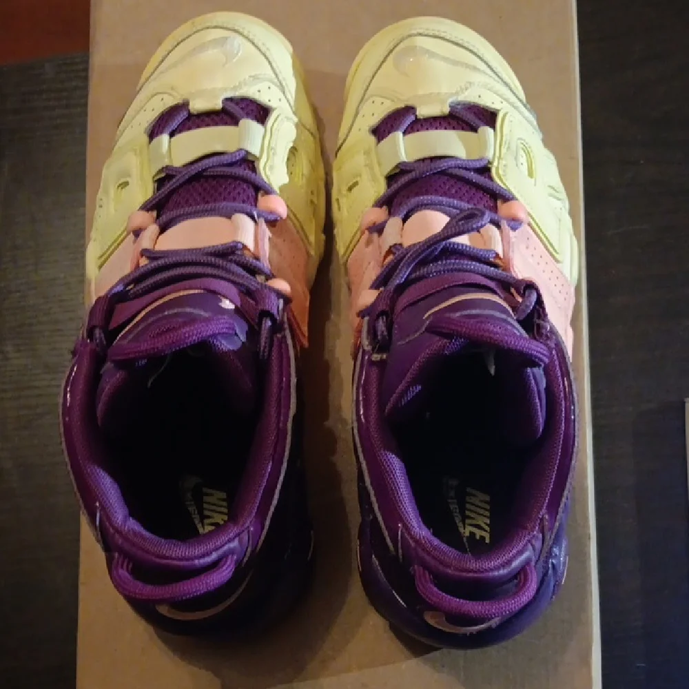 Nike Air More Uptempo (GS) Rare "Lucky Charmes" (2018) Men 6Y Women 7.5 EUC - Picture 6 of 9